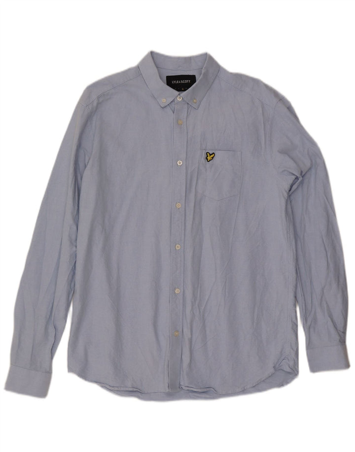 Camicia da uomo LYLE & SCOTT XL in cotone blu
