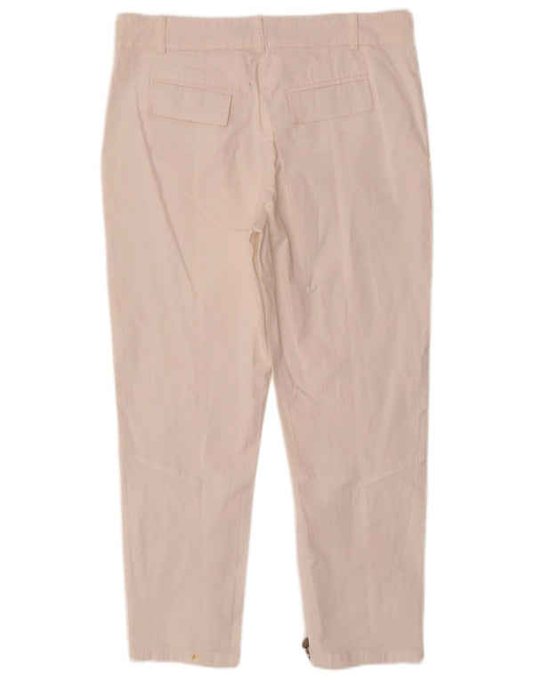 Pantaloni cropped a vita alta da donna Patrizia Pepe IT 46 Large W32 L25 Bianco