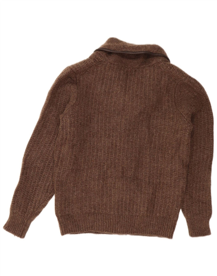 Maglione Cardigan Bambino Massimo Dutti 11-12 Anni Lana Marrone