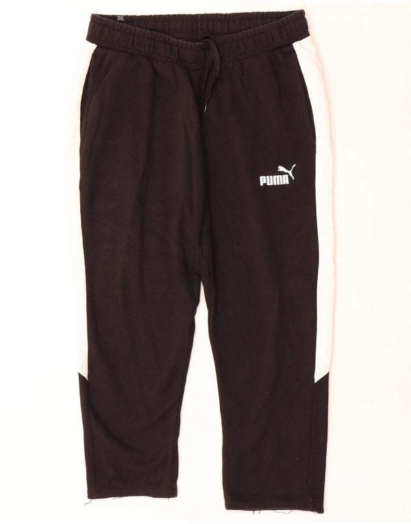 Pantaloni da tuta da uomo Puma Large neri a blocchi di colore