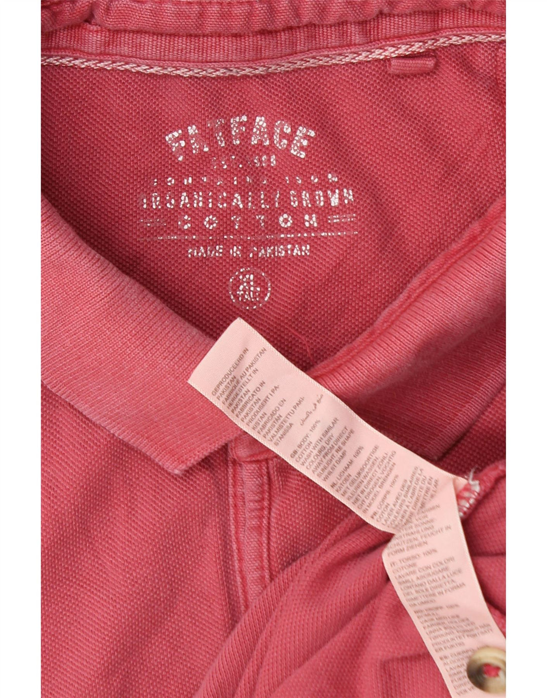 Polo da uomo Fat Face XL in cotone rosa