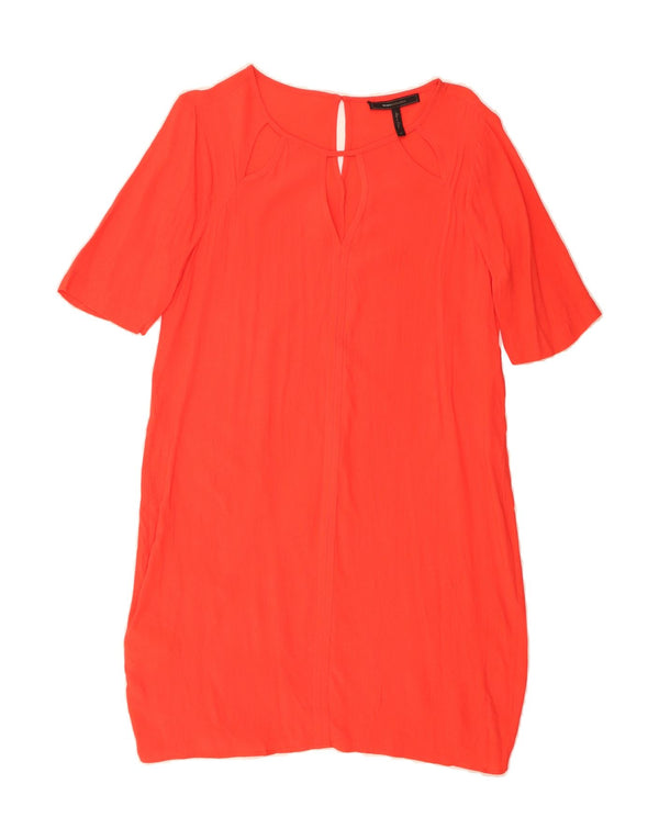 BCBGMAXAZRIA Womens Sheath Dress UK 14 Medium Red Viscose