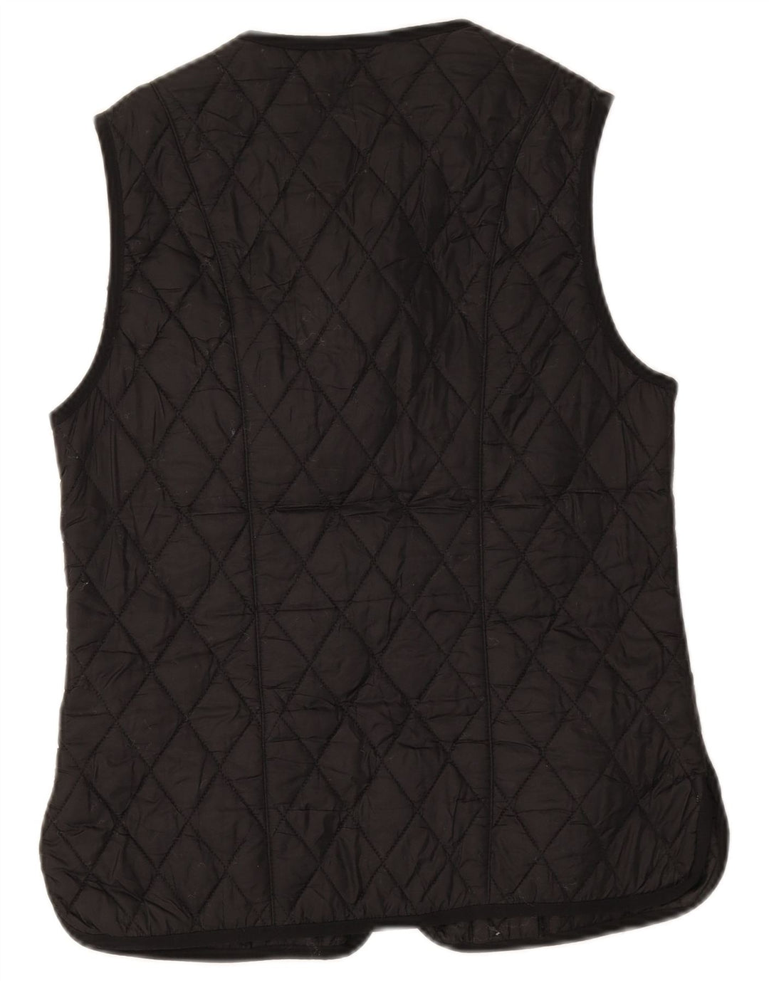 Gilet trapuntato da donna Barbour UK 12 medio nero