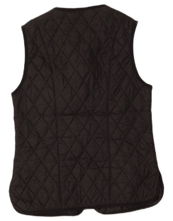 Gilet trapuntato da donna Barbour UK 12 medio nero