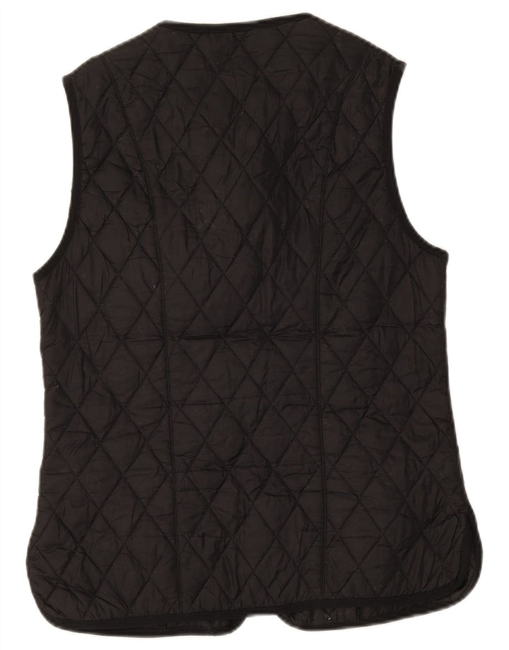Gilet trapuntato da donna Barbour UK 12 medio nero