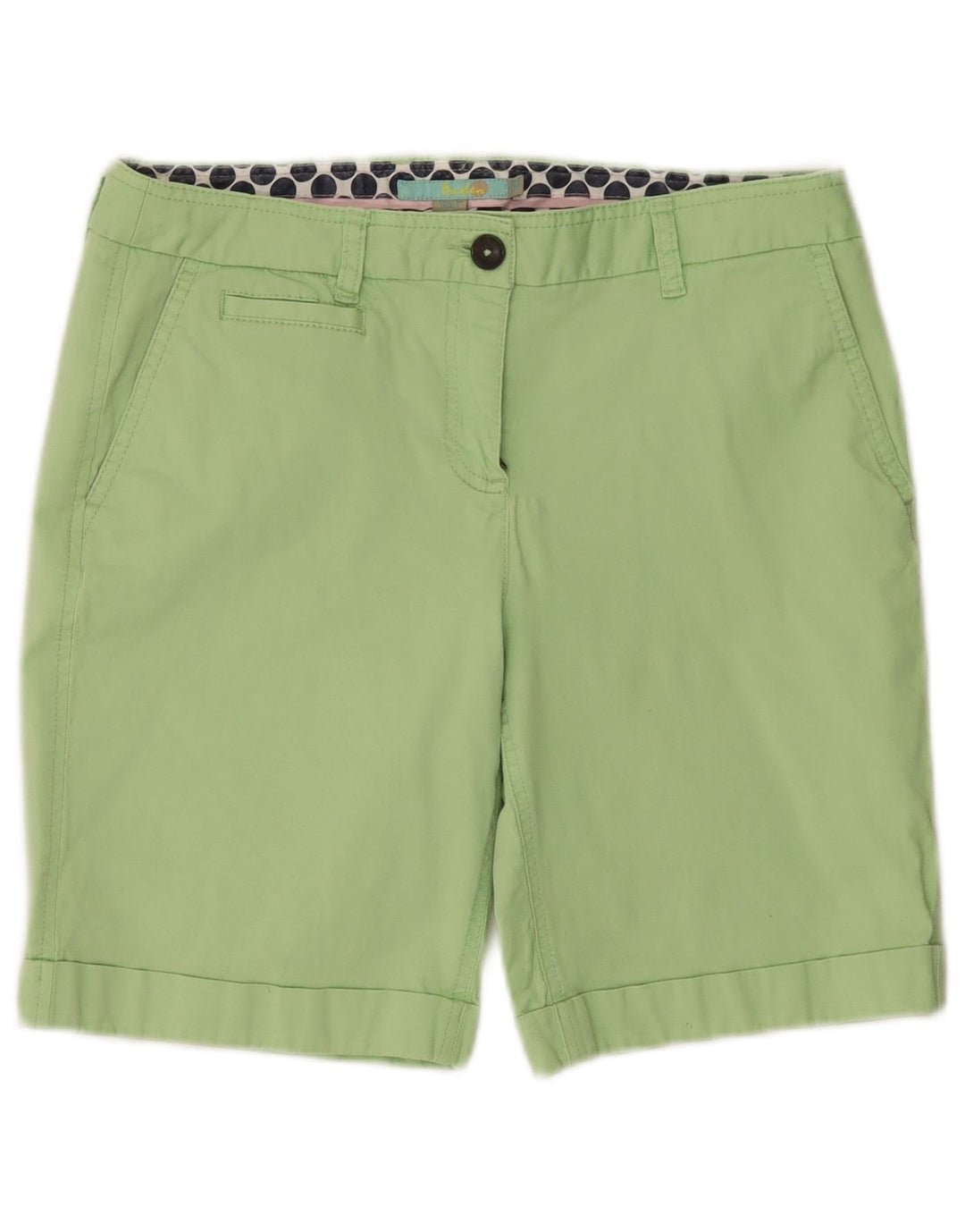 Pantaloncini chino regolari da donna Boden UK 10 piccoli W30 cotone verde