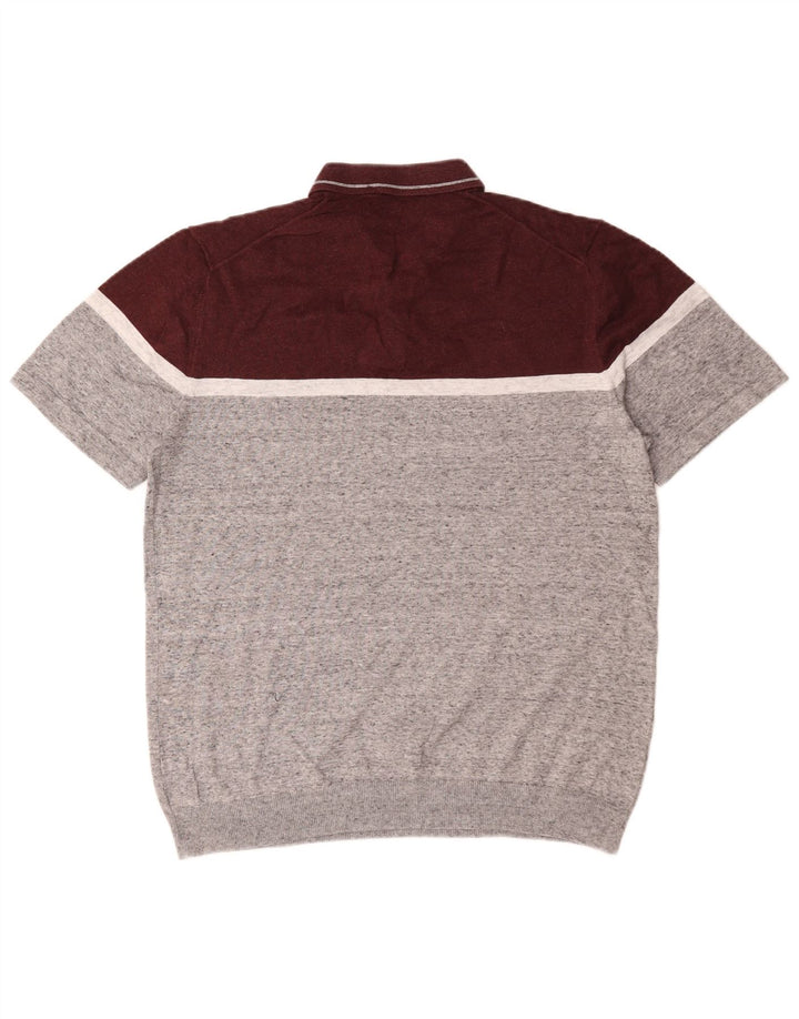 Maglione da uomo Marks & Spencer con collo alto, grande color grigio