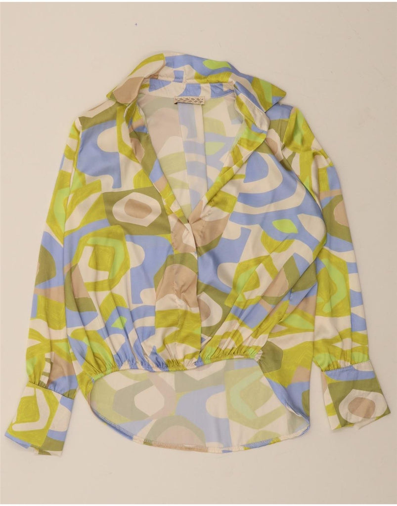 VINTAGE Womens Abstract Pattern Blouse Top UK 18 XL Multicoloured Vintage Vintage and Second-Hand Vintage from Messina Hembry 