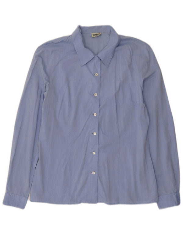 Camicia da donna Marella UK 16 grande cotone blu