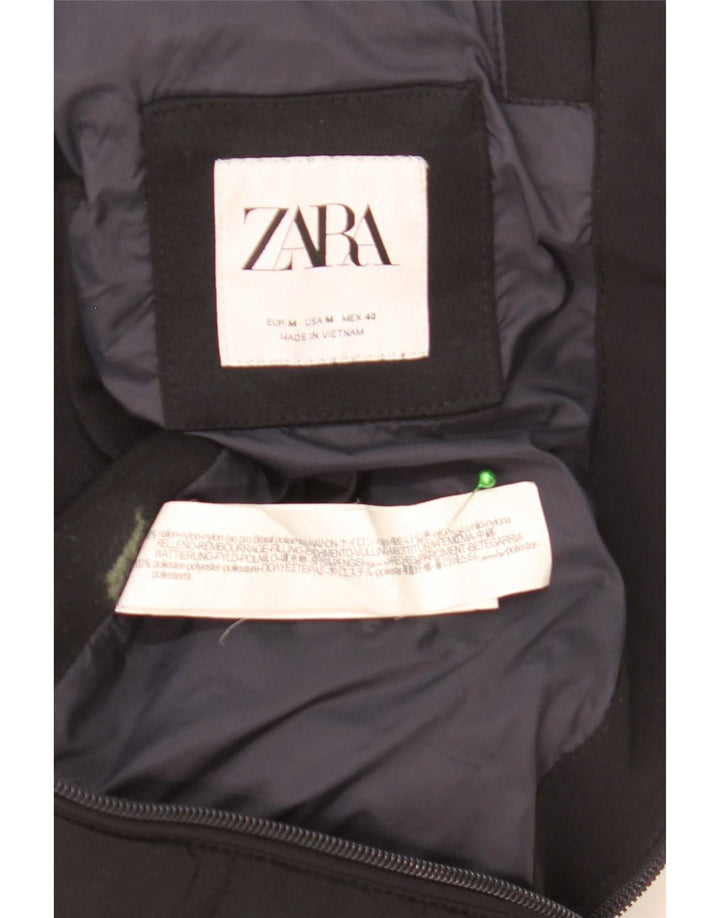 Giacca da ginnastica da uomo Zara in nylon nero medio