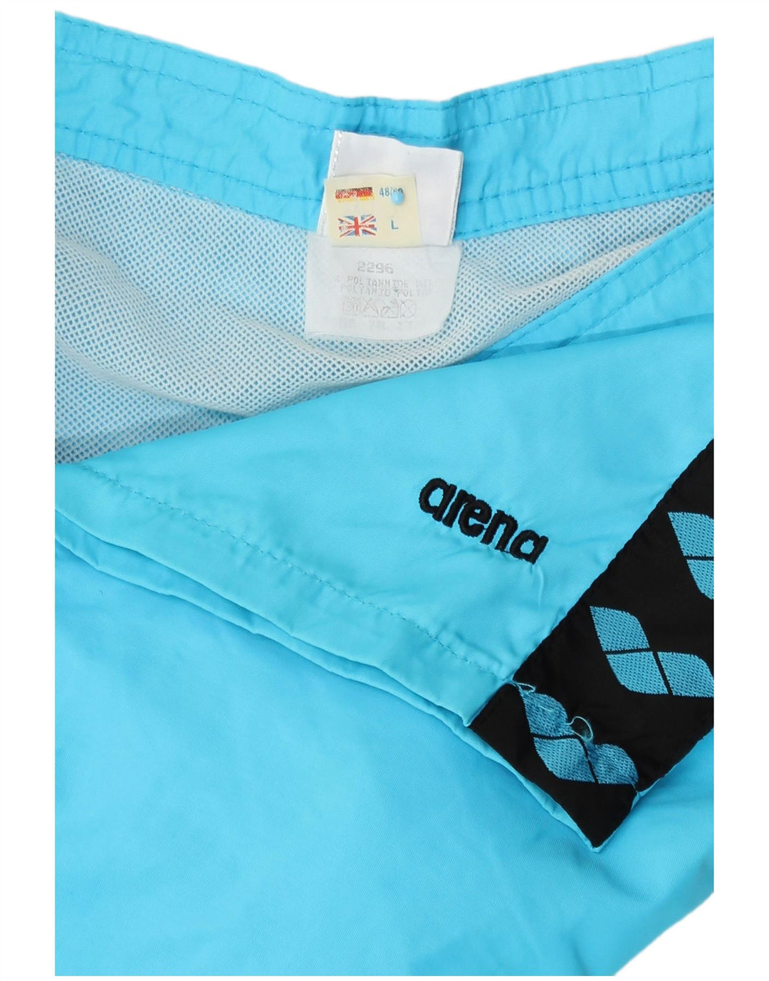 Pantaloncini da bagno grafici da uomo Arena grandi blu in poliammide