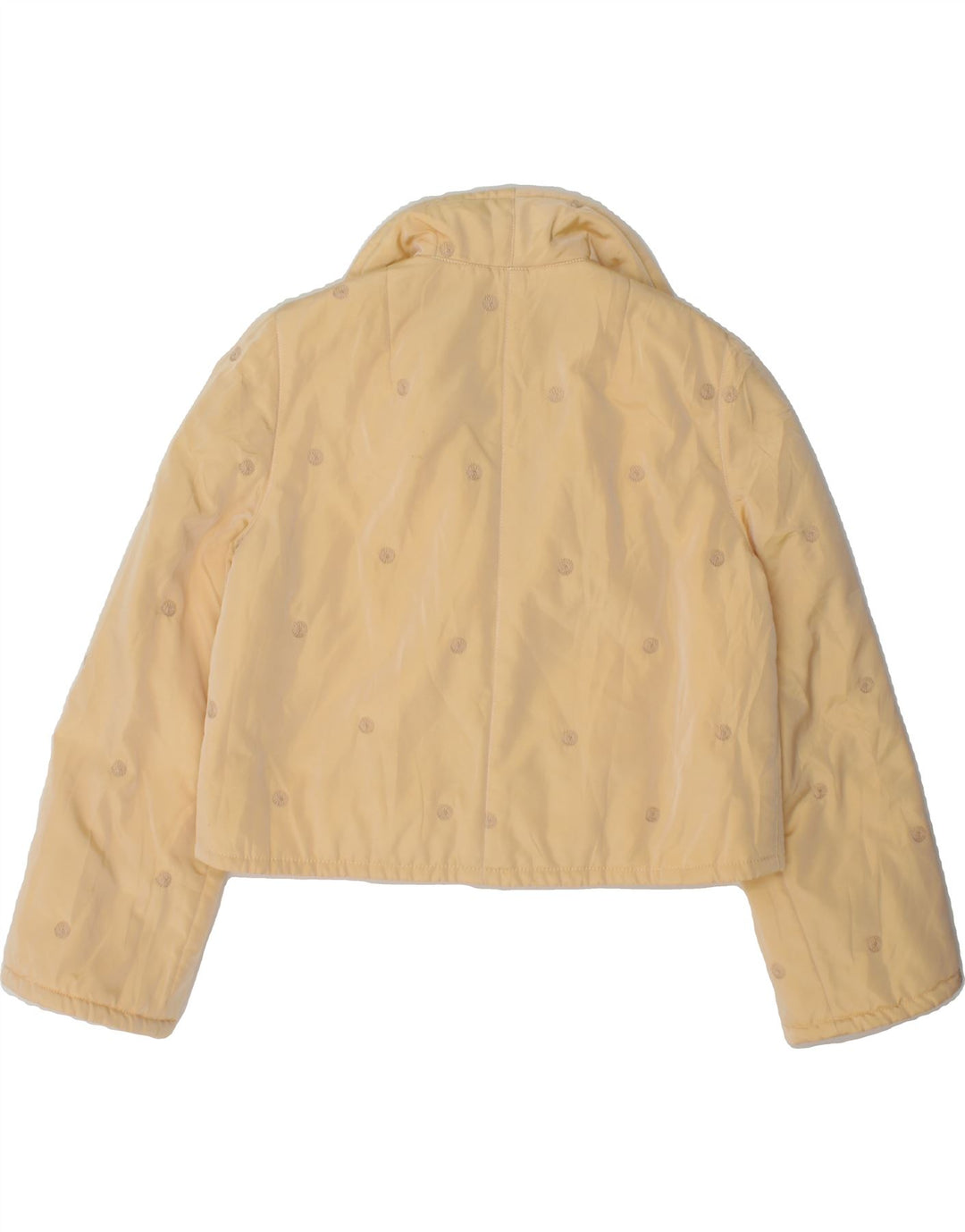 VINTAGE Womens Bolero Jacket UK 14 Large Yellow Vintage Vintage and Second-Hand Vintage from Messina Hembry 