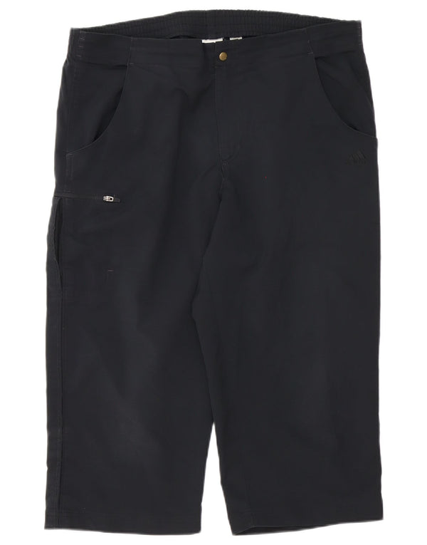 Pantaloncini Bermuda Adidas Cargo da uomo medi W34 poliestere nero