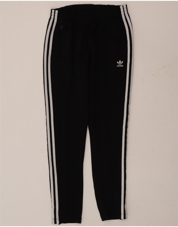 Pantaloni della tuta da donna Adidas UK 10 piccoli poliestere nero