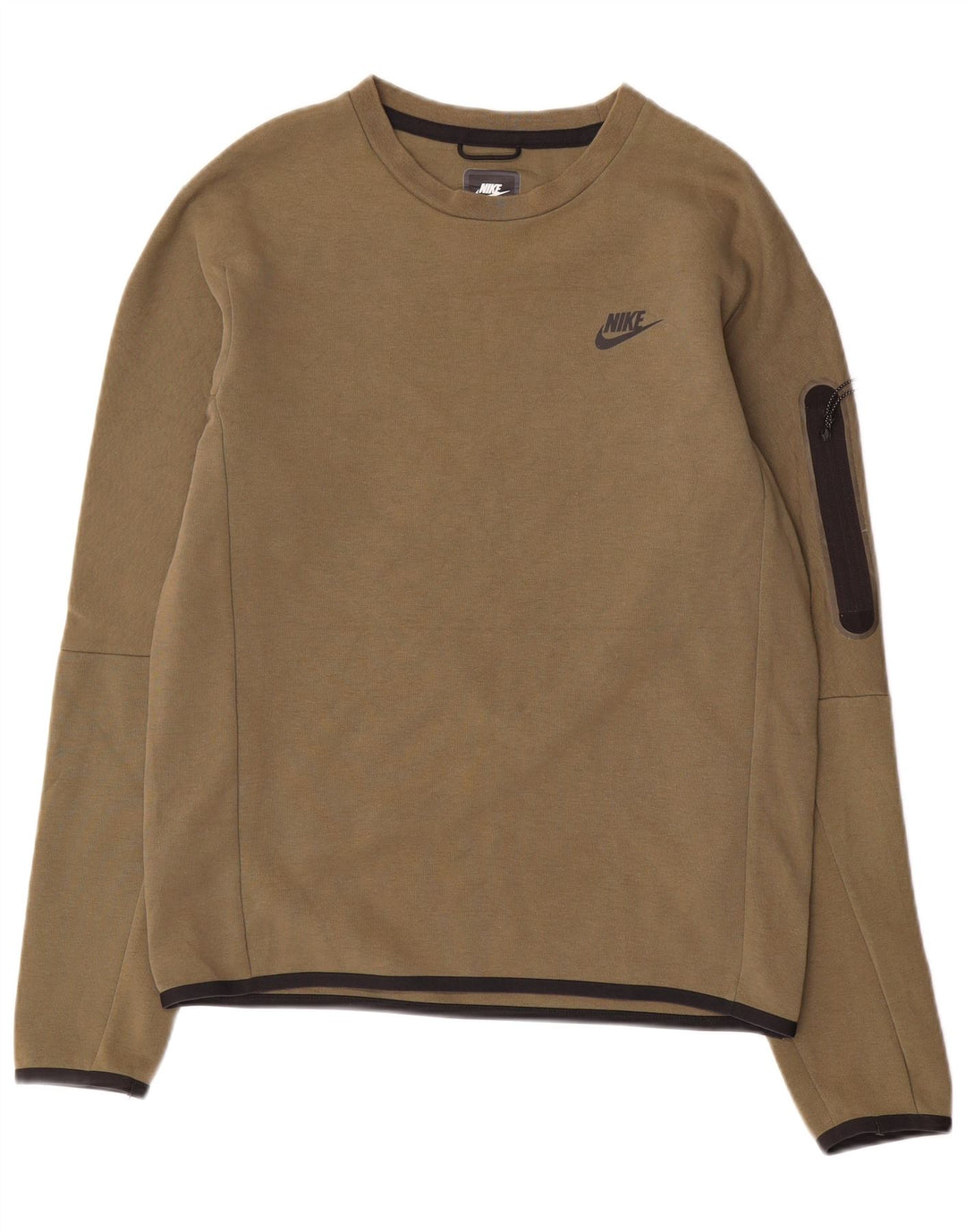 Felpa Nike da uomo con vestibilità regolare, piccola, in cotone kaki
