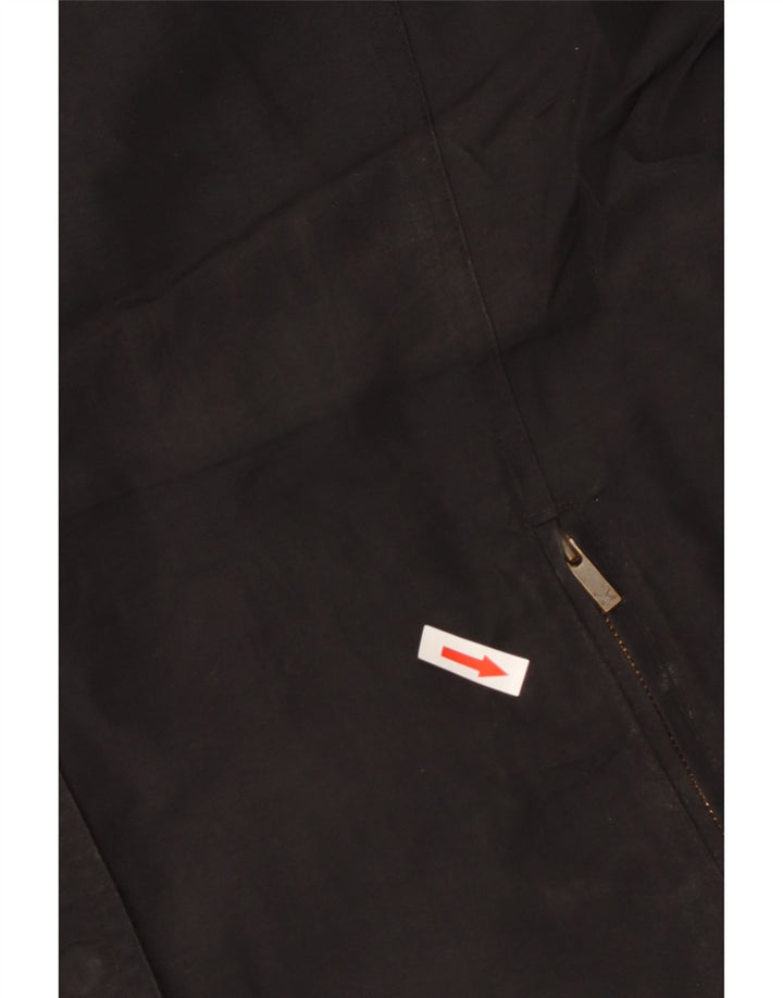 Giacca a vento oversize con cappuccio da donna Eddie Bauer UK 18 XL nylon nero