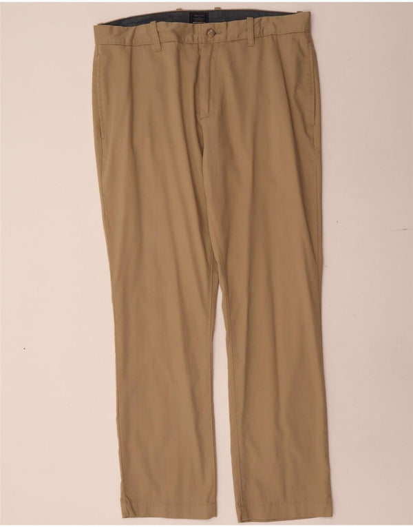 Pantaloni chino affusolati color kaki da uomo Gap W36 L32 in cotone beige