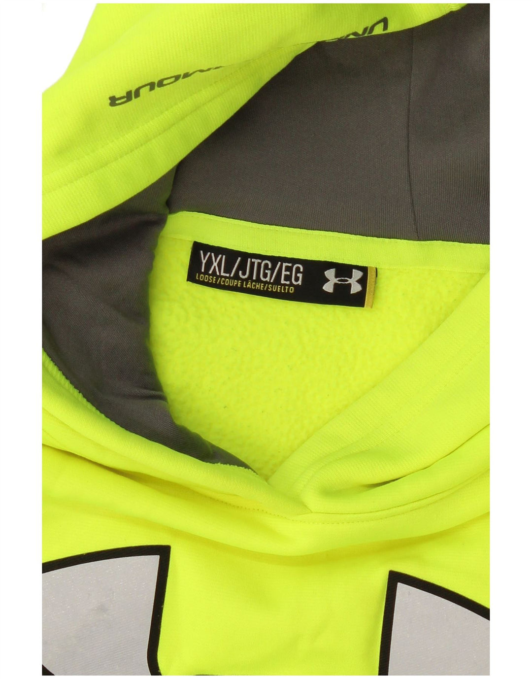 Felpa con cappuccio grafica per ragazzi UNDER ARMOUR 13-14 anni XL Verde