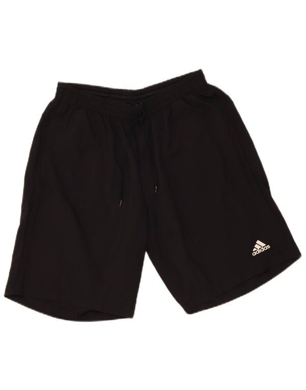 Pantaloncini sportivi Adidas Aeroready Graphic da uomo di colore nero medio