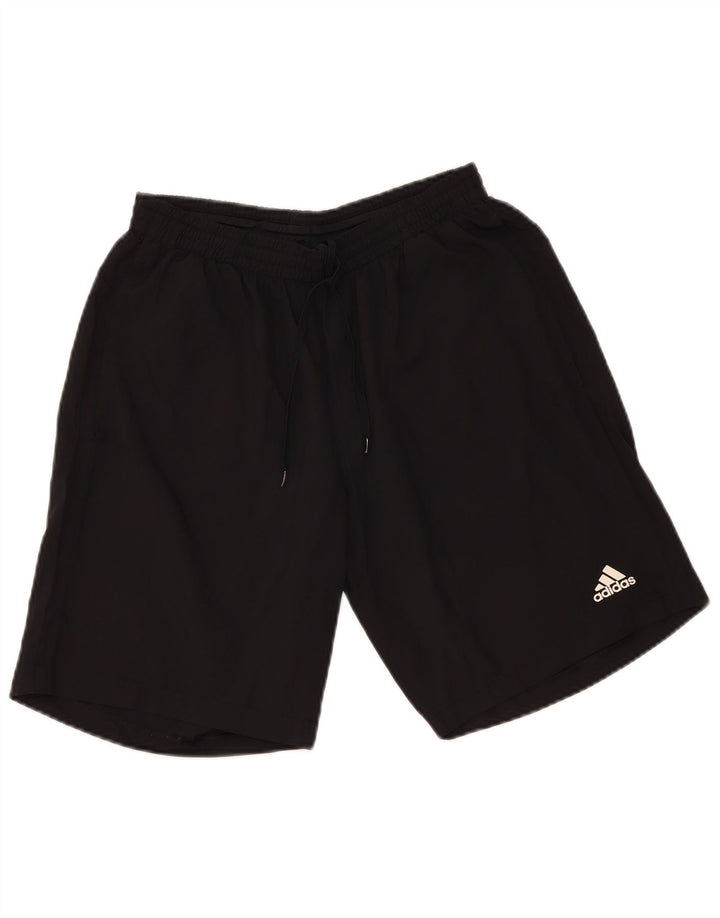 Pantaloncini sportivi Adidas Aeroready Graphic da uomo di colore nero medio