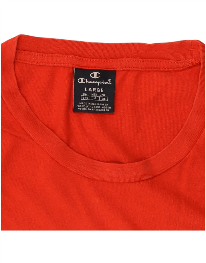 T-shirt grafica da uomo Champion Top grande rossa