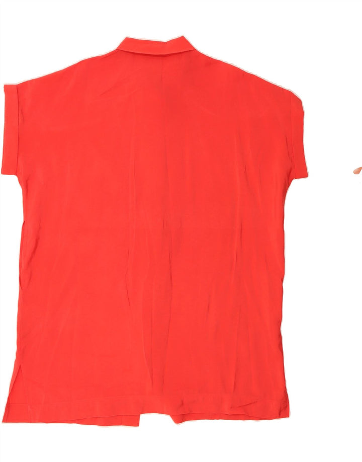 PARFOIS Womens Oversized Short Sleeves Shirt Dress UK 14 Medium Red Modal Vintage Parfois and Second-Hand Parfois from Messina Hembry 