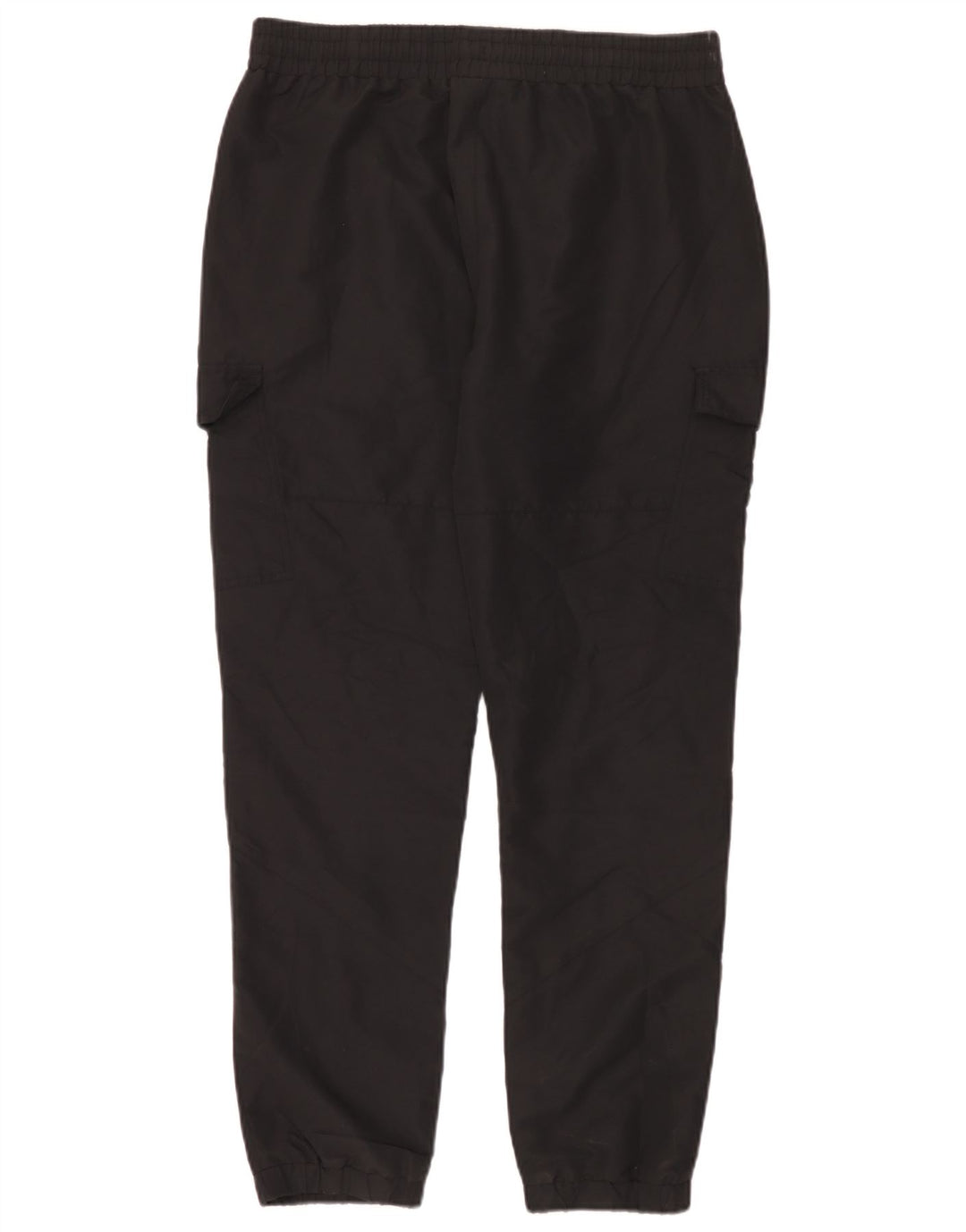 Pantaloni da tuta cargo da uomo Fila, pantaloni da jogging, grandi, in poliestere nero