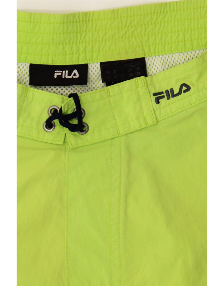 FILA Mens Swimming Shorts Large  Green Polyester Vintage Fila and Second-Hand Fila from Messina Hembry 