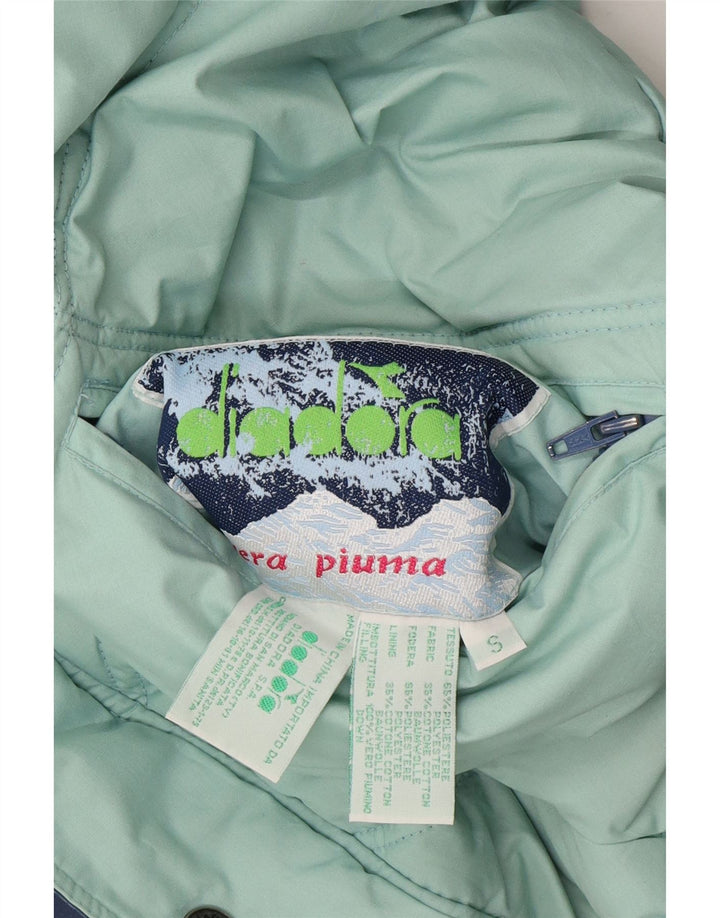 DIADORA Mens Reversible Padded Jacket UK 36 Small Turquoise Polyester Vintage Diadora and Second-Hand Diadora from Messina Hembry 