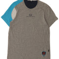 T-shirt grafica da uomo Sergio Tacchini Top Small in cotone color block grigio