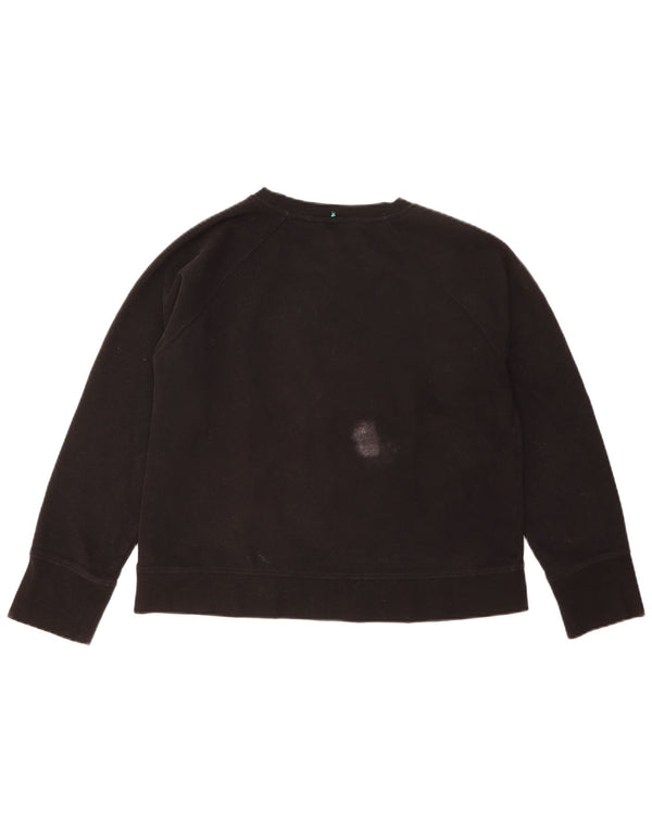 Felpa grafica da donna Dkny Jumper UK 18 XL cotone nero