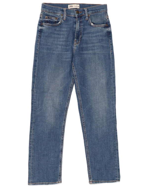 ZARA Womens Straight Jeans EU 38 Small W28 L27 Blue