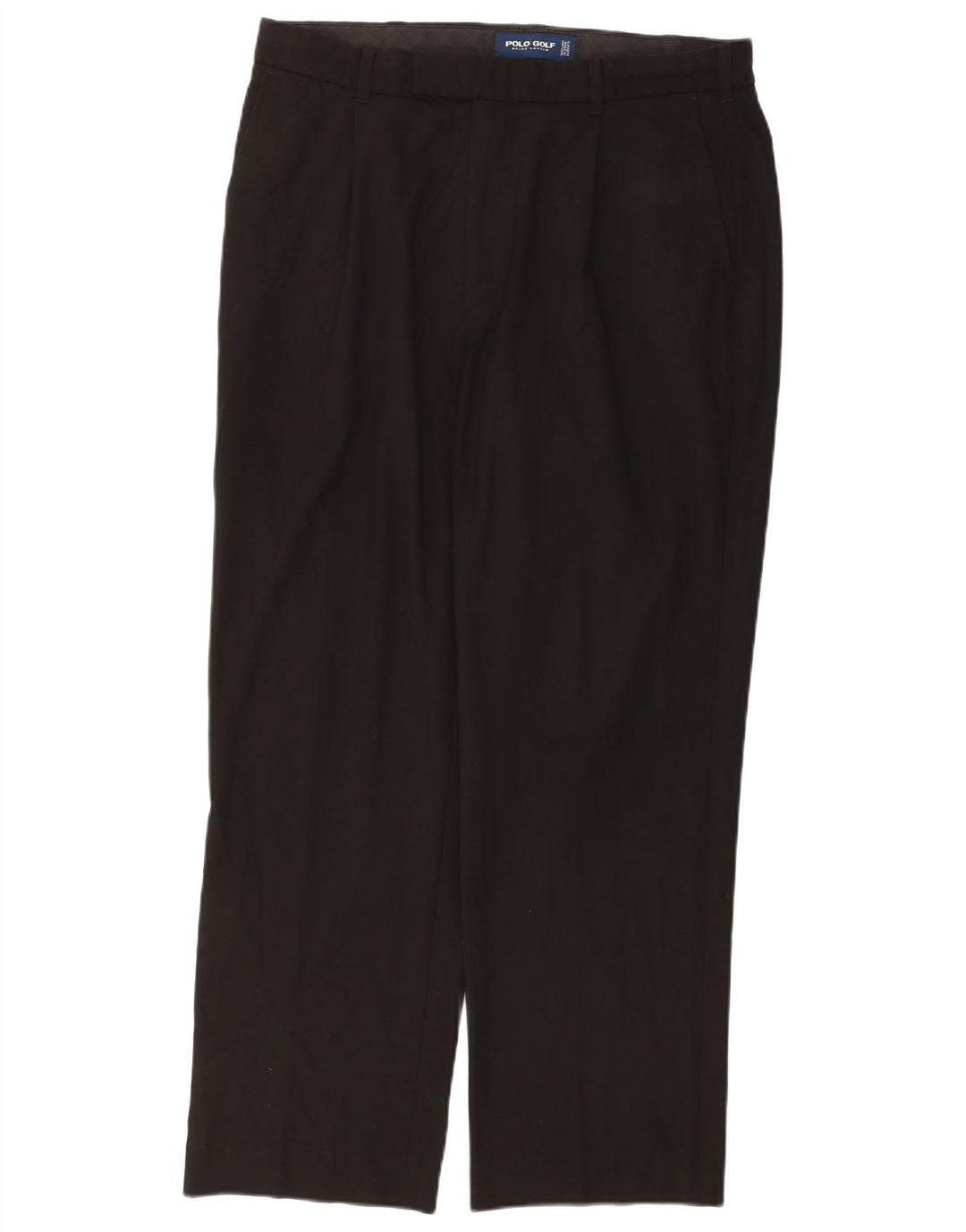 Pantaloni chino con pegging da uomo Ralph Lauren W36 L32 poliestere nero