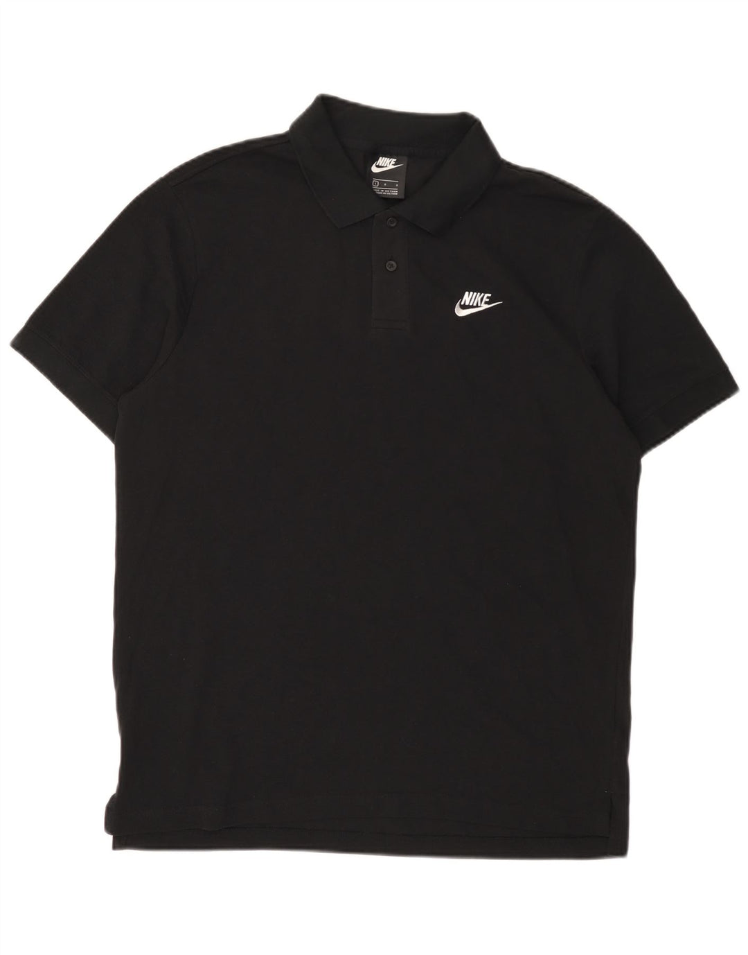 Polo Nike da uomo grande in cotone nero