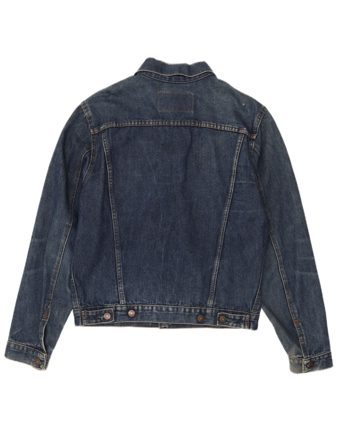 Giacca di jeans vintage da uomo UK 40 grande blu navy