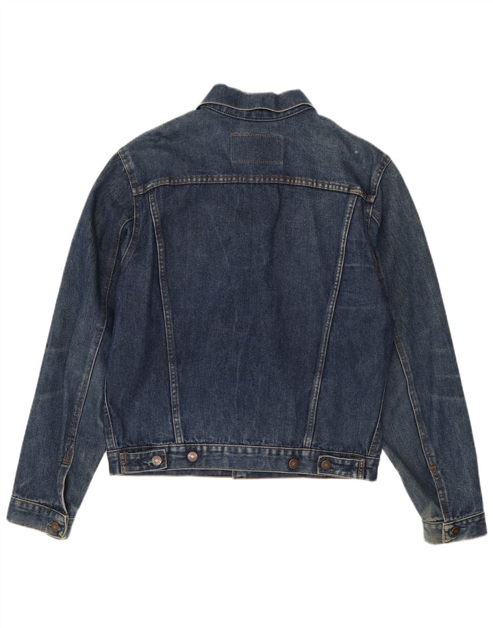 Giacca di jeans vintage da uomo UK 40 grande blu navy