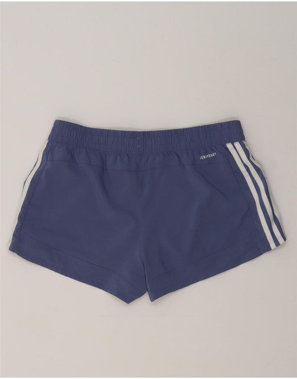 Pantaloncini sportivi Adidas Aeroready da donna UK 14 poliestere blu medio