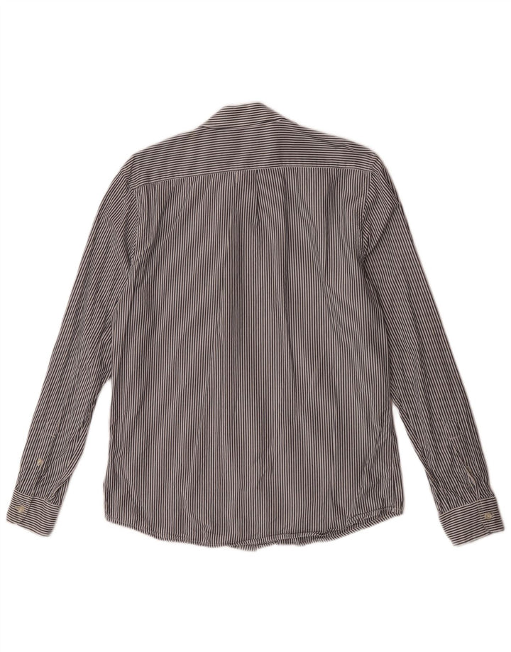 Camicia da uomo Wrangler vestibilità regolare in cotone gessato grigio medio