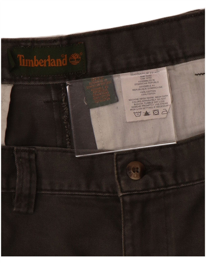 Pantaloncini chino da uomo TIMBERLAND W38 XL in cotone grigio