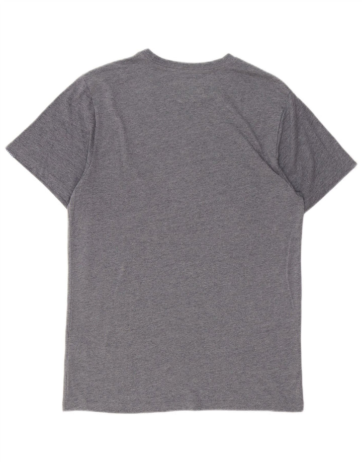 T-shirt grafica da uomo Vans Top in cotone chiazzato grigio medio