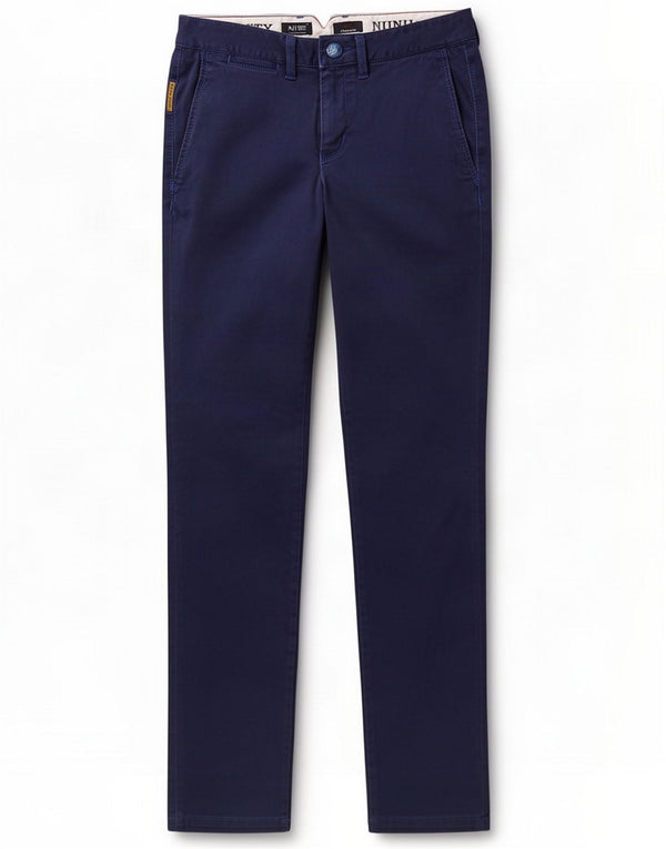 Armani Mens Extra Sim Fit Chino Trousers EU 48 Medium W30 L32 Navy Blue