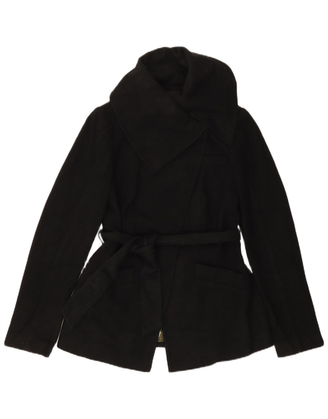 Trench da donna TED BAKER taglia 2 piccolo in lana nera