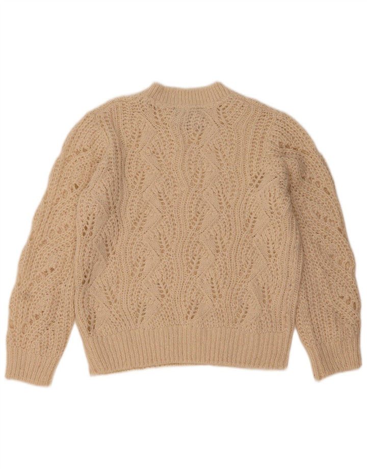 Maglione maglione girocollo da donna Richmond UK 16 grande beige