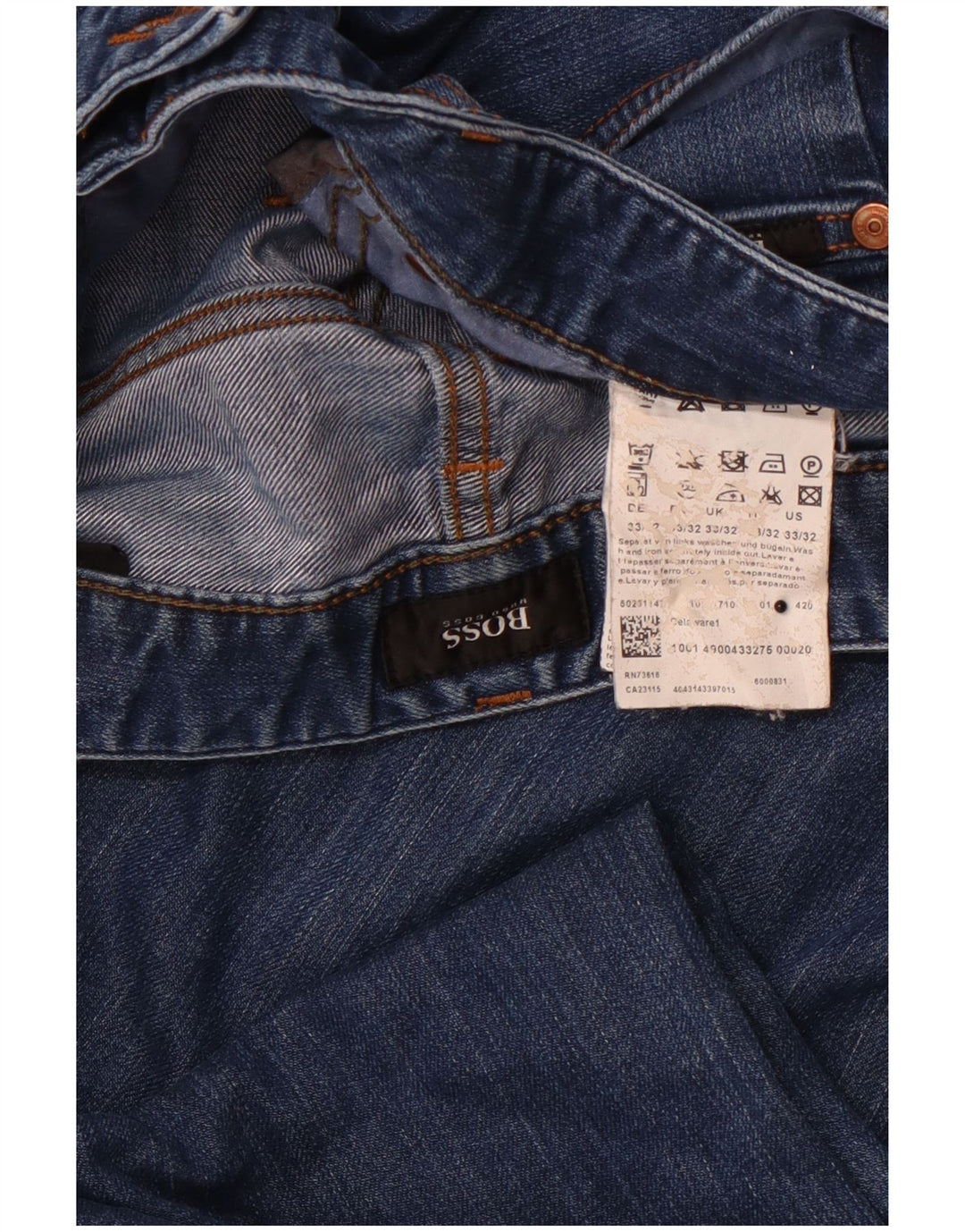 Jeans slim da donna HUGO BOSS W33 L32 cotone blu