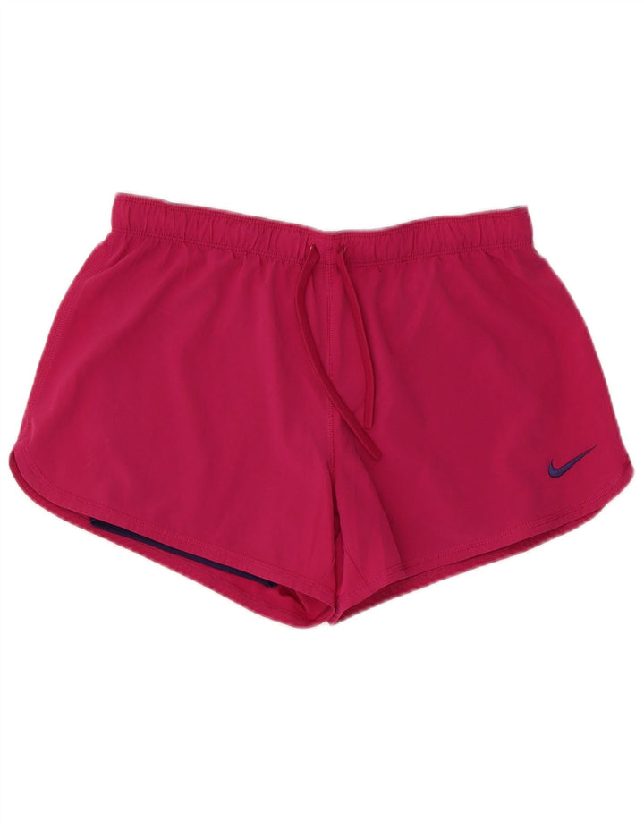 Pantaloncini sportivi NIKE Dri Fit da donna UK 14 poliestere rosa medio