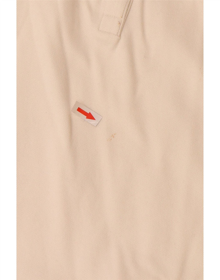Polo da donna Lacoste taglia 48 XL in cotone bianco sporco