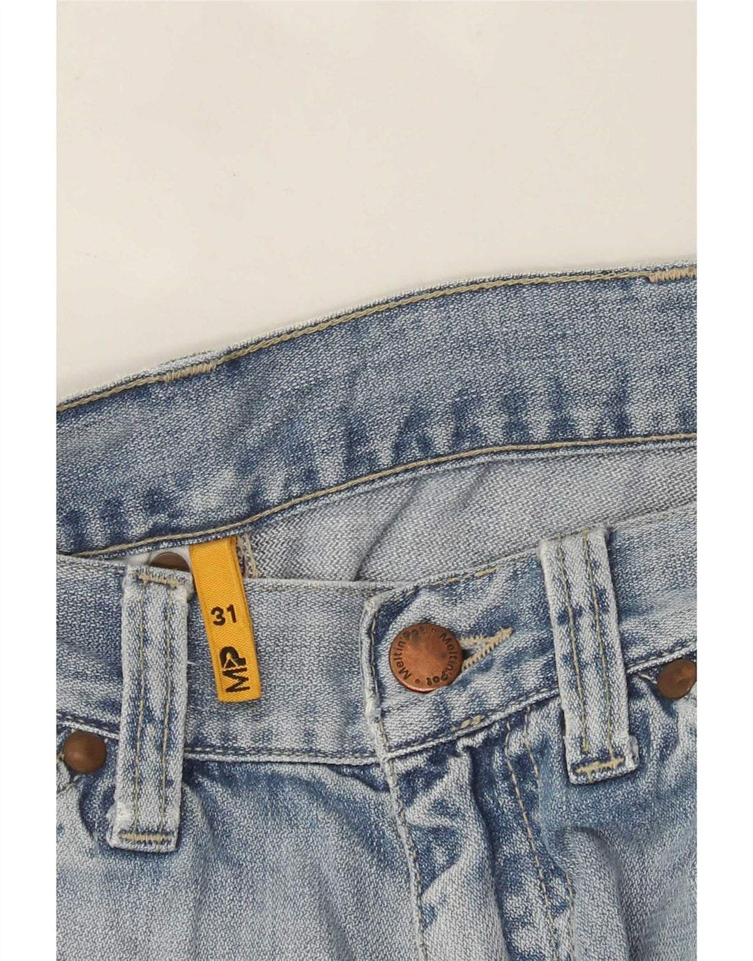 Pantaloncini di jeans cargo da uomo Meltin' Pot W31 Blu medio