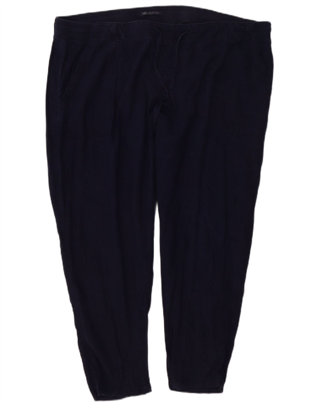 Pantaloni chino slim da donna Marks & Spencer W46 L26 Blu navy