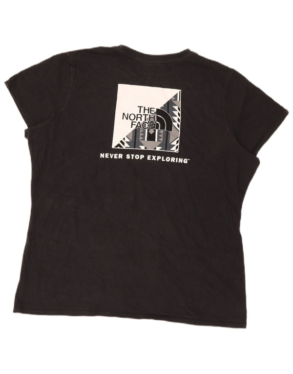 T-shirt grafica da donna The North Face Top UK 18 XL nera sportiva