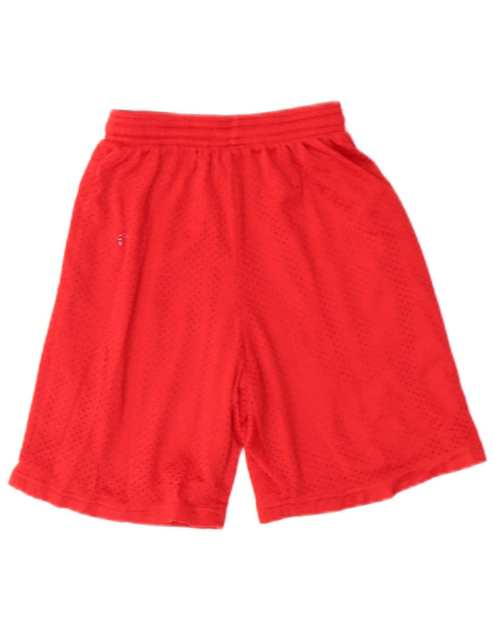 Pantaloncini sportivi da ragazzo Russell Athletic 9-10 anni piccoli in nylon rosso